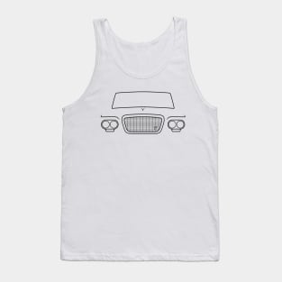 Studebaker Lark 1960s classic car black outline graphic Tank Top